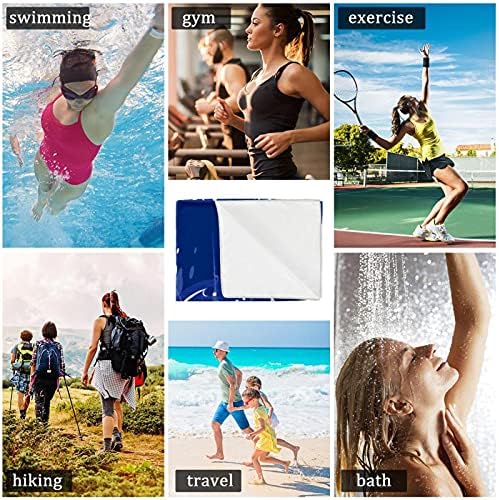 Еднорог за салата за теретани за синорози за мажи и жени, пешкир за плажа со плажа 2-пакет Брзо сушење микрофибер спорт спортски тренинг