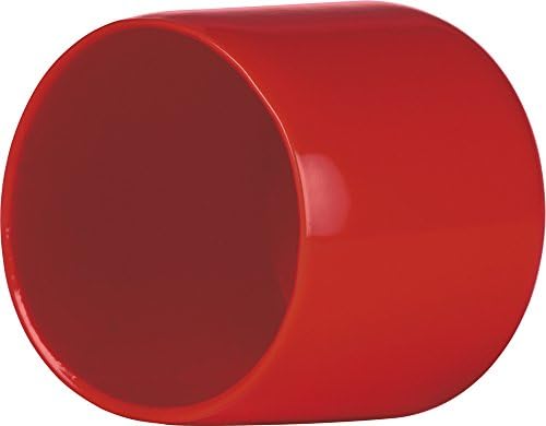 Cleartec 0,938in Запечатени дно чисти пластични тркалезни цевки 8.187in долги PETG SBT00144 со RVCC9041R-15 1.000-1 STD капаче-црвено