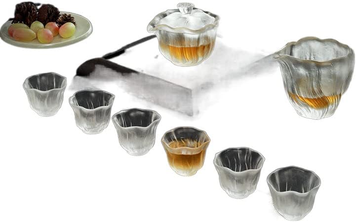 Лемаил перика замрзнат чај со печење чај сет домаќинство со високо-end кунг фу чаша чаша сад 冰冻 烧 茶具 套装 家用 高档 功夫 茶杯 盖碗 盖碗