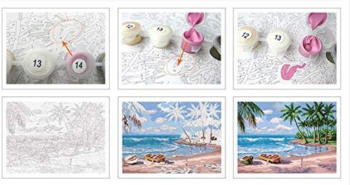 QGHZSCS боја по броеви дигитални сценографии за сликање лебед сет wallиден декор рачно изработен подарок A3