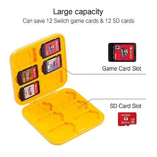 Совршен држач за картички за игри со прекинувач за игра за Nintendo Switch/ Switch OLED, симпатична преносна тенка школка Каваи, кутија