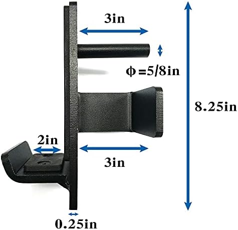 Plko J-Hook for Power Rack Attachmen, сет од 2, одговара на 3 x 3 челични кафези, безбедност на лифт
