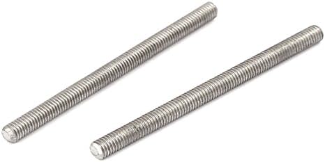 AEXIT M3 X нокти, завртки и сврзувачки елементи 45мм 304 не'рѓосувачки челик целосно навојни шипки за шипки на шипки за прицврстувачи