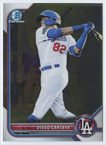 2022 Bowman Chrome изгледи BCP-103 Diego Cartaya Los Angeles Dodgers MLB Baseball Trading Card