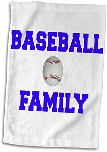 3дроза бејзбол семејство, сини букви со слика на бејзбол-Крпи