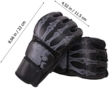 Clispeed 2 пара спортски боксови нараквици Детските белезници Пу Спаринг ракавици воени нараквици Професионални полу ракавици