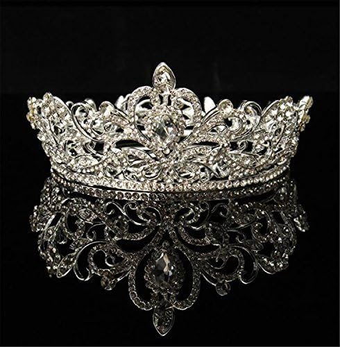 wiipujewelry Wiipu Луксузни Злато-Тон Капка Кралицата Церемонија Матурска Кристална Свадба Невестинска Дијадема Круна