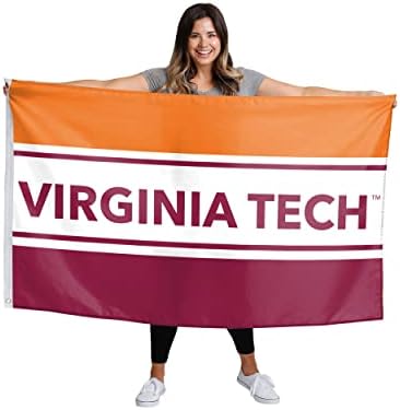 Ncaa Вирџинија Техника Hokies Унисекс Двострани 3' x 5 'Логото На Тимот Хоризонтално Знаме, Хоризонтална 3 'x 5', Една Големина