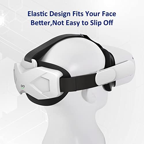 Елита на Xforten Elite Head Strap за Oculus Quest 2, со батерија од 5000 mAh, прилагодлива лента за глава за подобрена поддршка и удобност