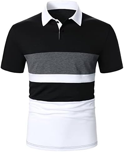 Редовно вклопување кошула за маж со маж од Xiloccer, кои работат со мажите кои работат на отворено спортски голф тениски маички кошули