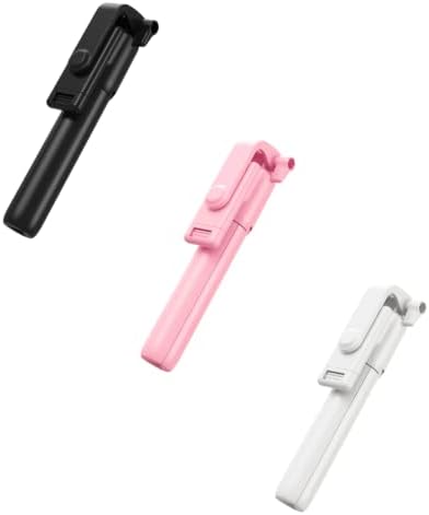 Tus Tripod и Selfie Stick, компатибилен со сите телефони, далечински управувач со Bluetooth, 3 во 1 LED светло, 40 продолжение