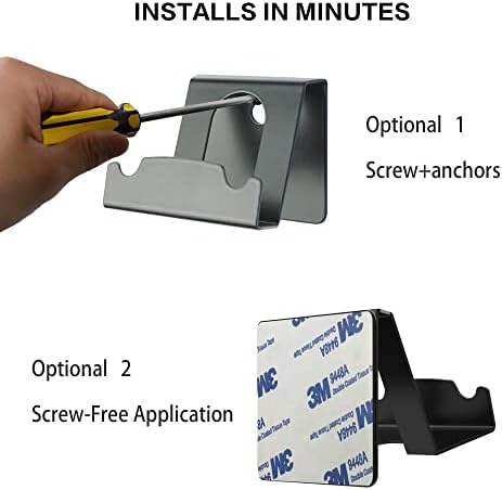 Monzlteck Wallид монтирање за контролори PS5/PS4/PS3, закачалка DualSense/DualShock4, цврст метал （2-пакет）