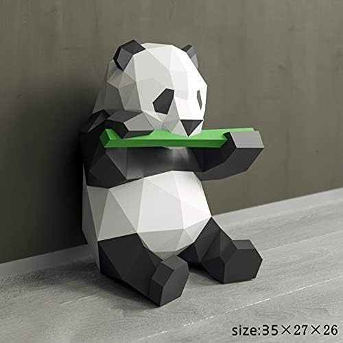 Wyxy diy хартија модел Панда јаде бамбус 3Д хартија за животни загатки DIY занаетчиски комплет уметност оригами хартија модел украс
