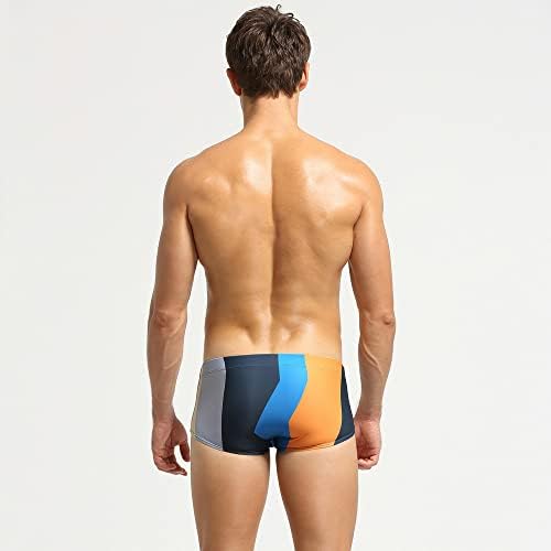 Wenkomg1 пливање стебла за мажи, квадратни нозе крпеници за пливање, брзо сув сув костим за капење, низок издигнат костум за капење за капење
