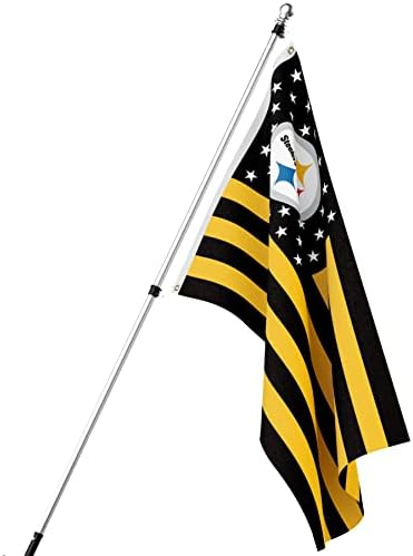 Питсбург 3 х 5 Знаме Знаме Еднострано-Внатрешен Или Надворешен-Домашен Декор