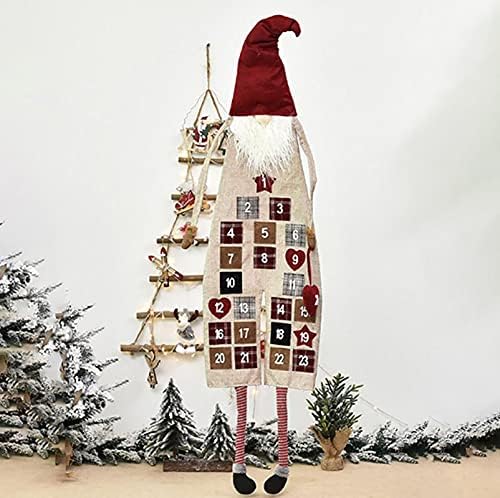 Yajun Божиќ Доаѓањето Календар Ѕид Виси Исклучителна 3D Дедо Мраз Одбројување Календар 1-24 Дена Џеб Божиќ Декор За Дома