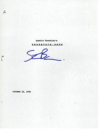 Скриптен скрипта на Стив Бускеми потпиша автограм - Резервоар кучиња - Квентин Тарантино, Тим Рот, Харви Кијтел, Десперадо, Кон Ер, Армагедон,