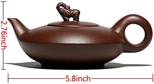 Кинеска јксирање виолетова глина рачно изработена половина месечина чај сак zisha zi ni чајник 200cc
