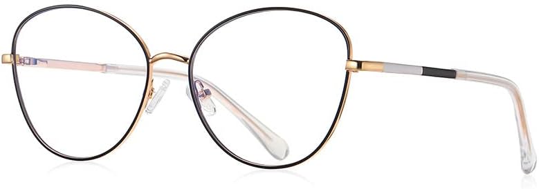 РЕСВИО Овални Метални Очила За Читање За Жени Модни Рачно Изработени Читачи На Пролетни Шарки Црна