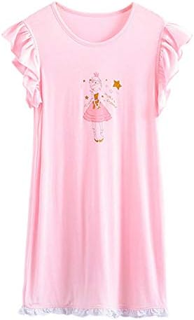 Џвон Девојки Летна Принцеза Ноќница Фустан Дете Модална Пижама Со Кратки Ракави Облека За Спиење