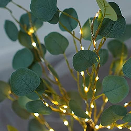 Божиќна дрво со светла Мини украс на дрво Топло бело LED диоди, светло декорација на таблети затворен или употреба на отворено за Божиќни забави