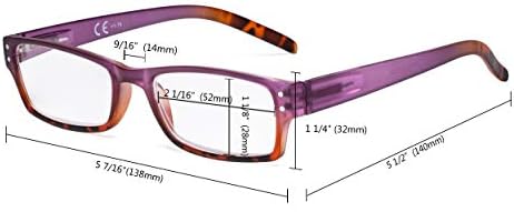 Очила За Читање На очила-4 Читачи на Пакети за Жени кои Читаат +2.25
