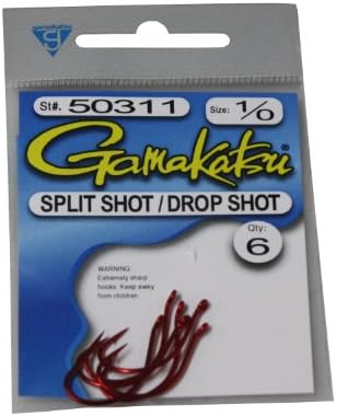 Gamakatsu Crop Shot/Split Shot Hook-6 по пакет (