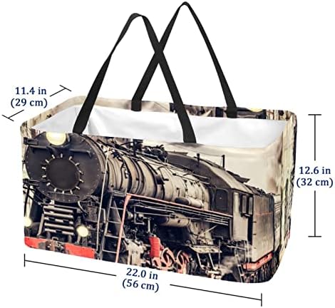 Воз за еднократно шопинг корпа за преносен преклопување пикник намирници торбички за перење торба за торба за купување тота