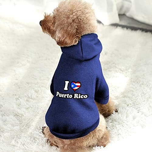 Го сакам Порто Рико Порто едно парче кучиња костум за домашно милениче облека со додатоци за миленичиња за кученце и мачка xl