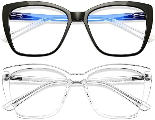 Winlove сина светлина блокирање на очила за читање за жени што читаат очила за читање/игри/ТВ/книги за книги