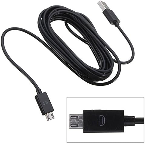SAVER 3M MICRO USB контролер Адаптер игра и наплата на кабел 10ft за PS4 Xbox One Black