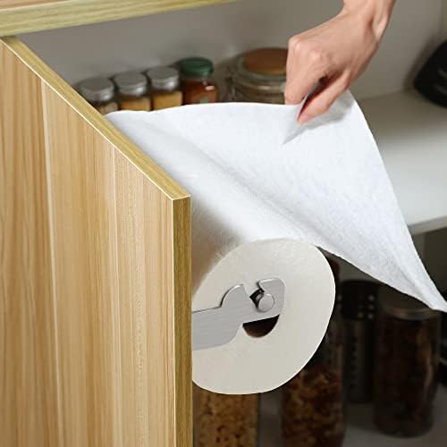 Зунто држач за хартија за хартија под кабинетот+држач за држач за хартија за хартија