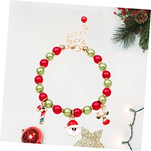 Aboofan 3 парчиња накит легура на легура црвена резерви бонбони трска шарени жени празници Божиќни брасини Дедо Мраз за девојчиња