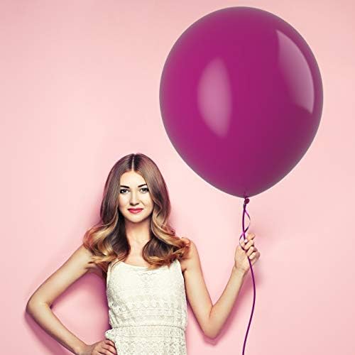 Prextex Pink Jumbo Balloons - 30 дополнителни големи 18 -инчни розови балони за фотосесија, свадба, туш за бебиња, роденденска забава и декорација