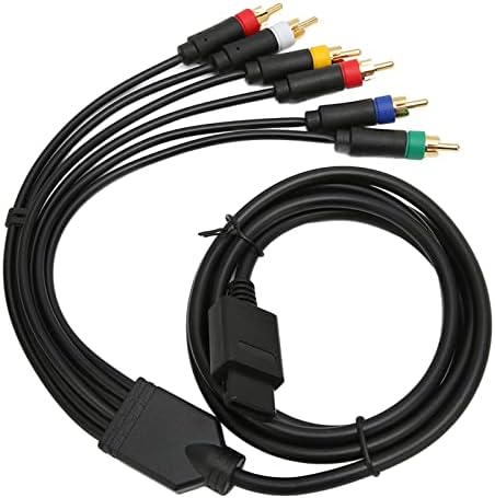 Композитен кабел за кабел RGB RGBS, мултифункционален композитен кабел со висока флексибилност со 4 глави на BNC за NGC, за N64, за SFC, за SNES