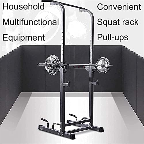 Zhangna Fitness Rack Profession Squat Rack Home Gym, Squat Rack Barbell Rack Standing Dip Station Protible Power Tower Home Gym Adjectable Heightable