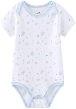 Мамимака бебешки каросерија Краток ракав со едно парче новороденче облека за бебе и девојчиња