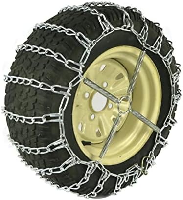 Продавницата РОП | Пар од 2 ланци на гуми со затегнувачи за Sears Mower одговара на гуми 22x11x10