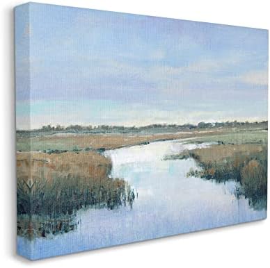 СТУПЕЛ ИНДУСТРИИ рурална река село мочуришна пејзаж платно wallидна уметност, дизајн од Тим Отоле