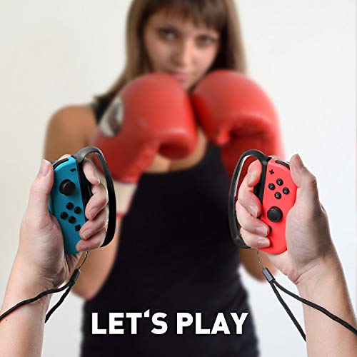 Преклопни боксерски костец, прекинувачи додатоци компатибилни со Nintendo Switch Sports и Nintendo Switch Boxing Games - 2 пакувања