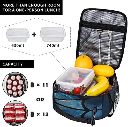 Оилцвд торби за ручек еднократно издржливо изолирано 3Д печатено кутија за ручек преносни торбички торби за момчиња за девојчиња за девојчиња