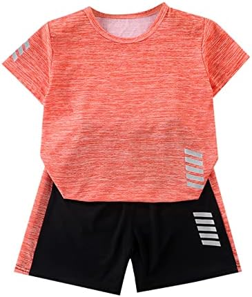 Детска летна атлетска маица и шорцеви облеки поставени мали деца на мало дете 2023 момчиња шорцеви