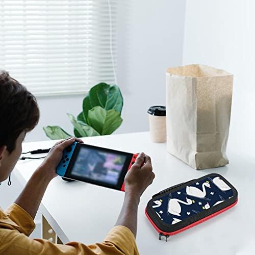 Склоп за лебеди на цртани филмови Компанија за носење Компатибилен со Nintendo Switch Заштитна тврда школка преносна торбичка за патувања