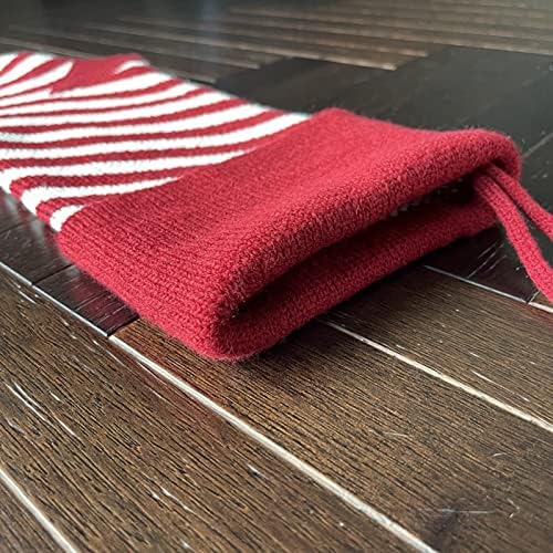 NPKGVIA Божиќни украси Божиќни чорапи Подарок торба Детска бонбона во затворен божиќен чорап подарок за плетење чорапи кревко