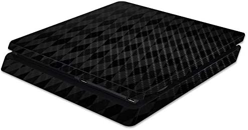 Mothyskins Јаглеродни Влакна Кожата За Sony PS4 Тенок Конзола-Црна Argyle | Заштитни, Трајни Текстура Јаглеродни Влакна Заврши | Лесно