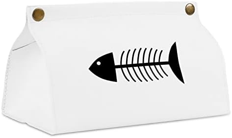 Кутија за коскено Ткиво Од риба Покријте Модерни Стп Кожни Салфетки Ткива Држач За Коцки За Автомобил Бања Ноќ Штандови Канцеларија