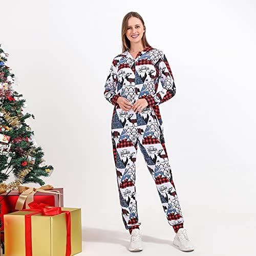 Семејни пижами што одговараат на Божиќната облека, Божиќна облека за спиење, што одговара на фланел пижами семејство пижами семејна