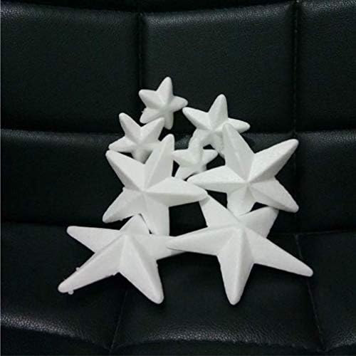 Детски играчки за деца Валликлуд 10 парчиња украси во облик на бела starвезда во форма на занаетчиска забава Декорација Декорација Деца играчки