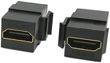 HDMI Keystone Џек Инсерти, zdyCGTime HDMI Клучен Камен Женски На Женски Спојка Предвремени-во За Ѕид Плоча-Црна