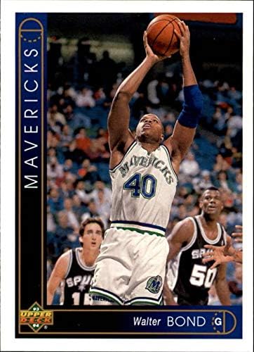 1993-94 Горна палуба 103 Волтер Бонд Далас Маверикс кошарка НБА